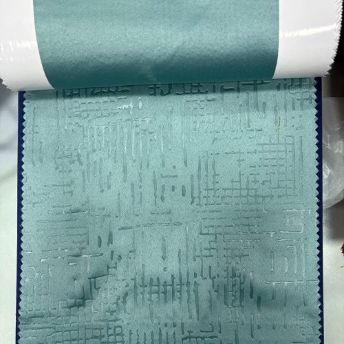 Sea Green Blackout Emboss Curtain Fabric