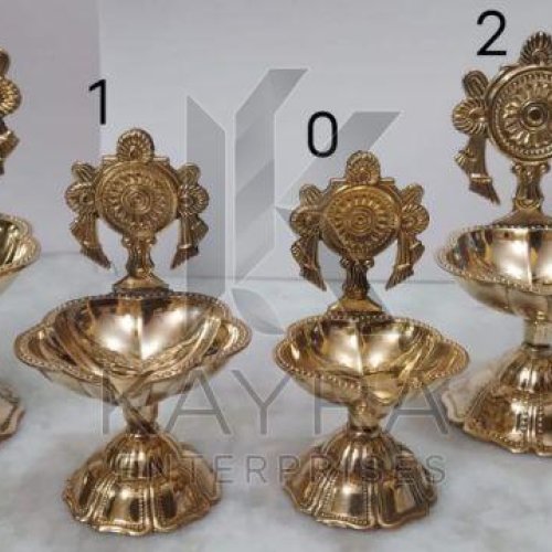 Round Brass Chakra Namah Diya