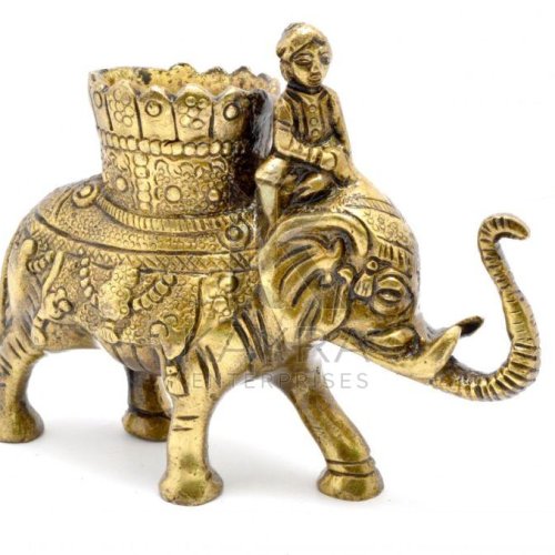 Brass Elephant Statue