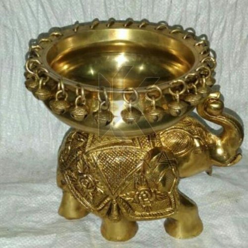 Brass Elephant Urli