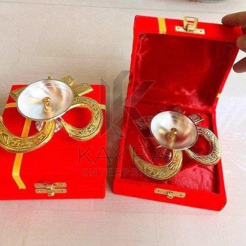 Brass Om Diya