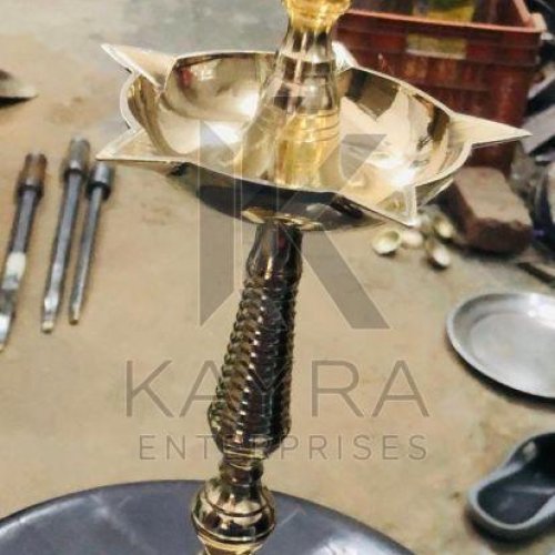 Brass Diya Stand Kerela Fancy Deep