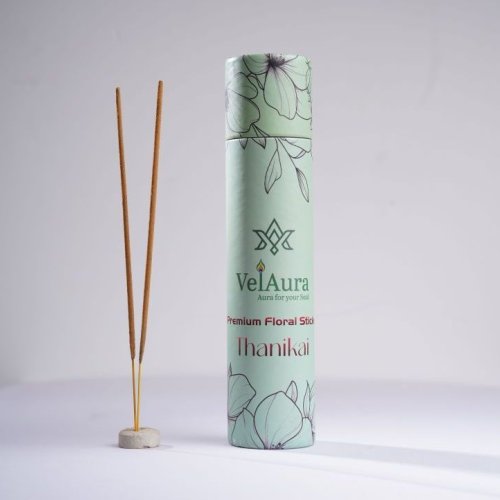 VelAura Thanikai Floral Incense Sticks Tube