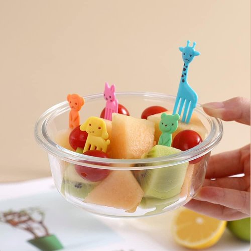 10 Piece Animal Shape Fruit Fork for Kids