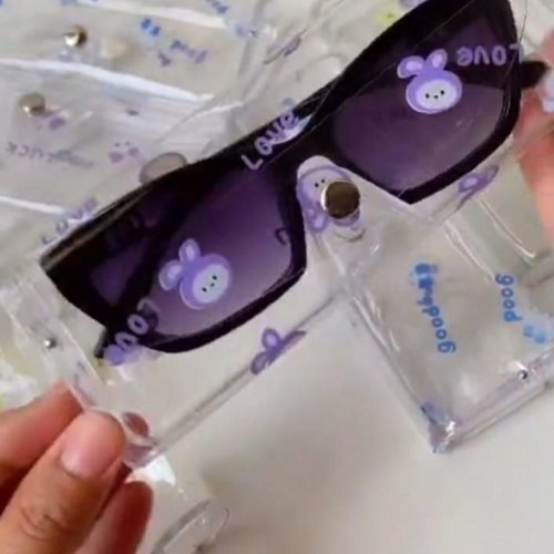 Transparent Plastic Sunglasses Case