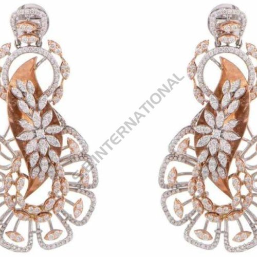 Gold Diamond Pendant Set