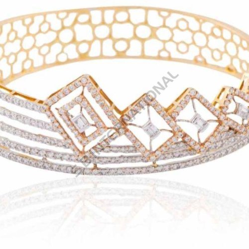 Gold Diamond Studded Bracelet