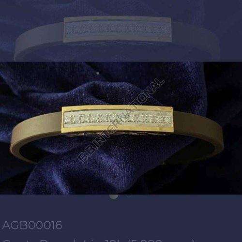 Serenique Gold Diamond Men Bracelet