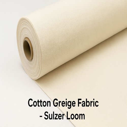 Greige Cotton Sulzer Fabric