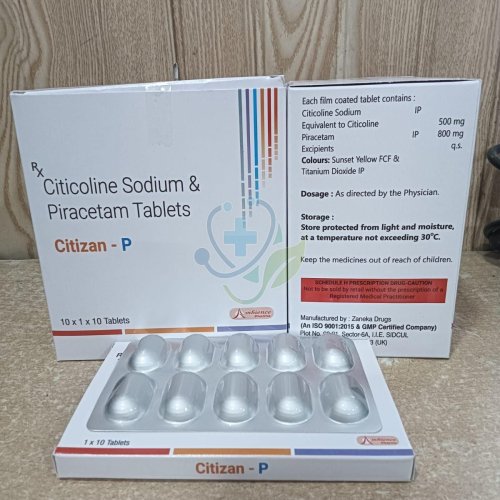 Citizan P Citicoline Sodium Piracetam Tablet