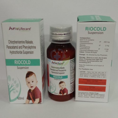 Riocold Chlorpheniramine Maleate Paracetamol Phenylephrine Hydrochloride Syrup