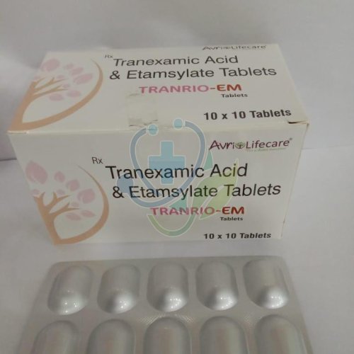 Tranrio Em Tranexamix Acid Etamsylate Tablet