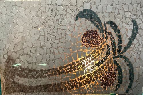 Rectangle Designer Mosaic Marble Table Top with Light