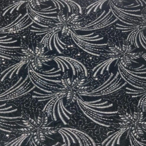 Viscose Embroidered Fabric