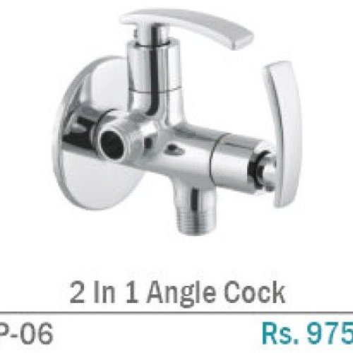 OP-06 2 In 1 Brass Dual Control Angle Cock