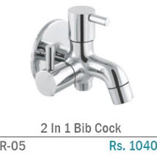 TR-05 2 In 1 Brass Wall-Mount Bib Cock