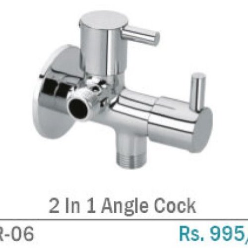 TR-06  2 In 1 Brass Wall Mount Angle Cock