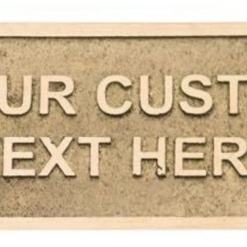 Brass Rectangular Sign Board