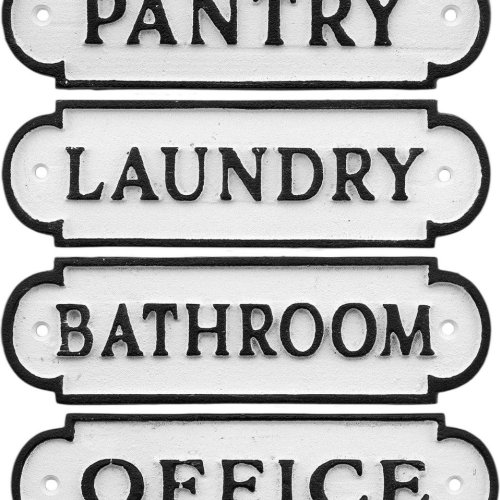 Rectangular Cast Iron Sign Board