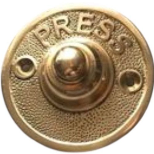 Round Brass Door Bell Push Button