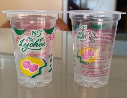 180ml PP Lychee Juice Disposable Glass