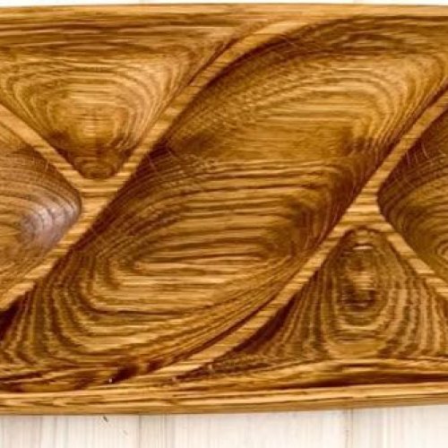 Handmade Curved Wooden Tray