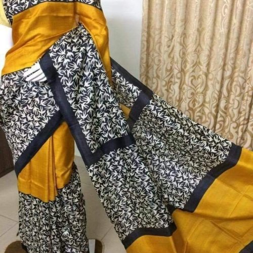Printed Murshidabad Silk Saree