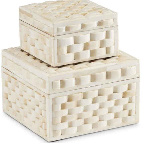 Bone Cream Vanity Organizer Box