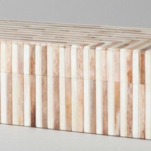 Decorative Bone Grid Pattern Box