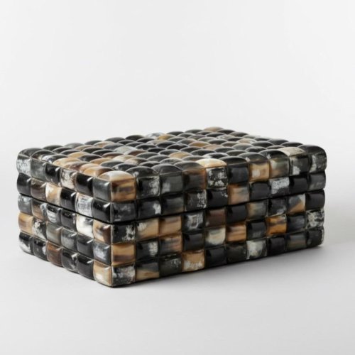Horn Mosaic Keepsake Box