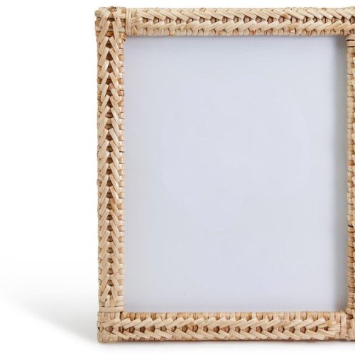 Natural Rattan Weave Photo Frame