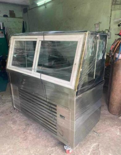 Stainless Steel Moveable Fish Display Counter