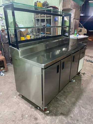 Silver Stainless Steel Under Counter Refrigerator