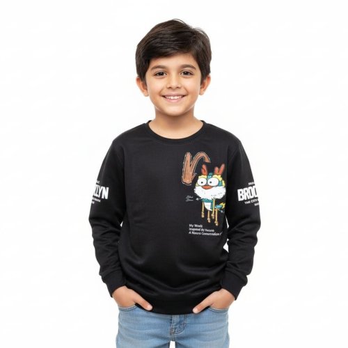 Black Boy Full Sleeve T Shirt