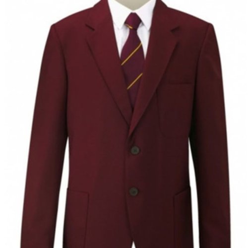 Maroon Wool Full Sleeve School Blazer