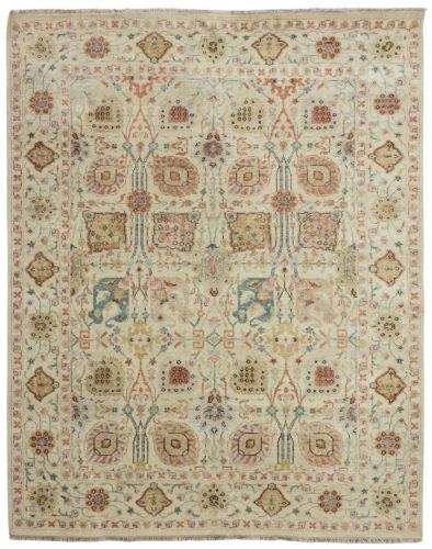 Viraaj Traditional Hand Knotted Beige Carpet