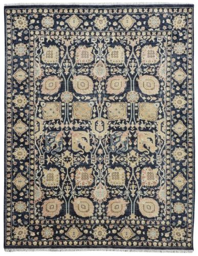 Viraaj Traditional Hand Knotted Blue Carpet