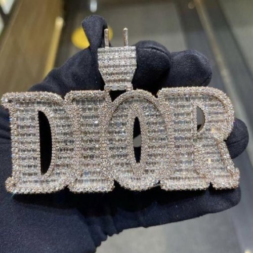 Fashion Iced Hip Hop Silver Diamond Pendant