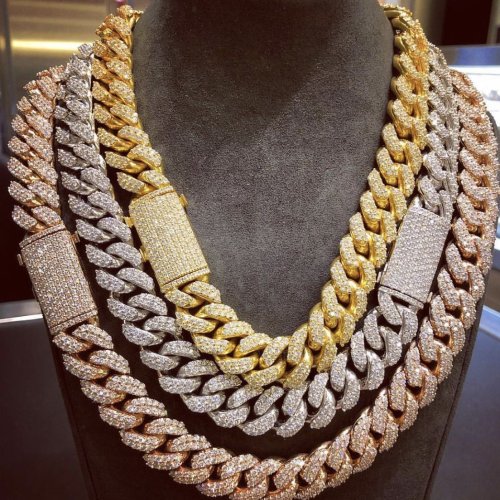 Moissanite Diamond Cuban Chain