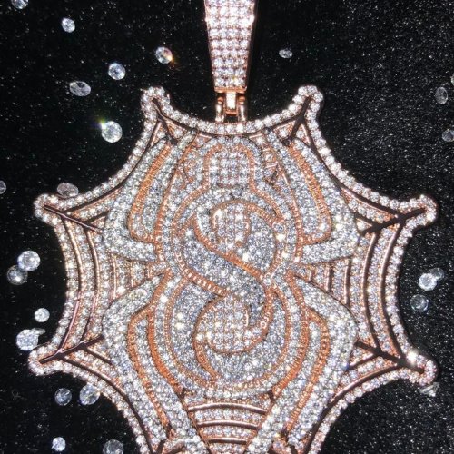 Polished Silver Hip Hop Pendant