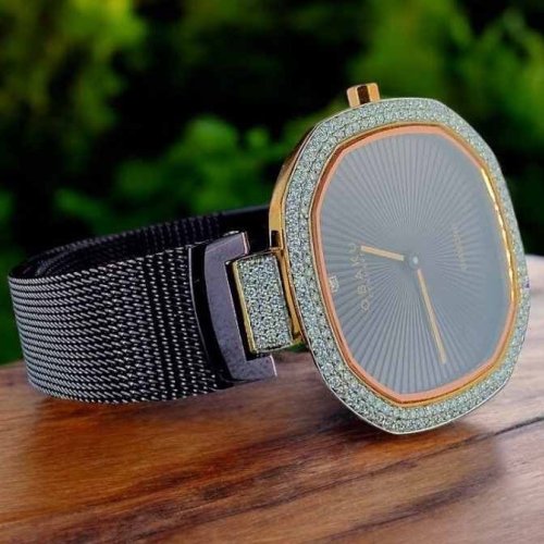 Premium Real Diamond Accent Watch