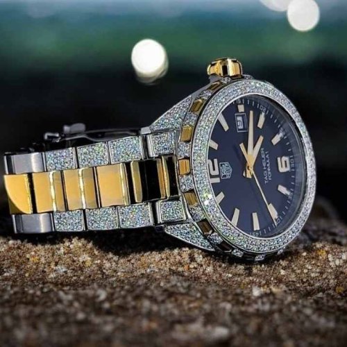 Real Moissanite Fully Iced Watch