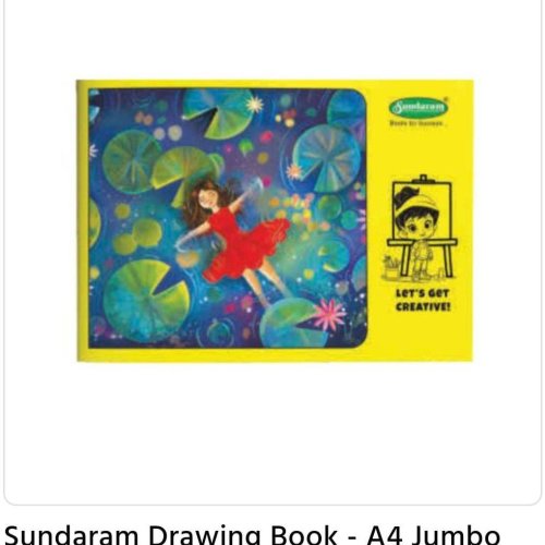 Sundaram Jumbo A4 Drawing Book