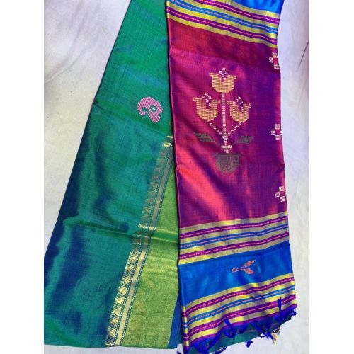 Handloom Tussar Silk Saree