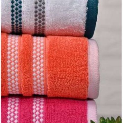 Dobby Border Bath Towel