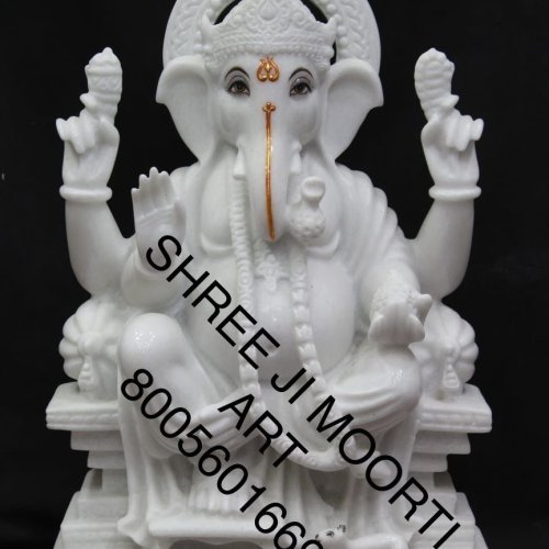 Handmade Marble Ganesh Statue