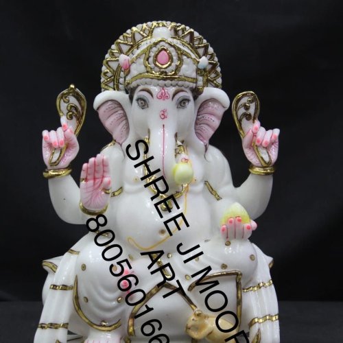 Lord Ganesha Marble Statue
