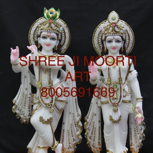Marble Lord Radha Krishna Ji Statue