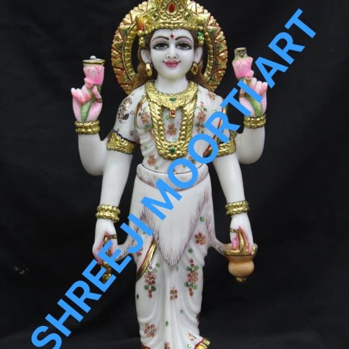 Mata Parvati Marble Statue