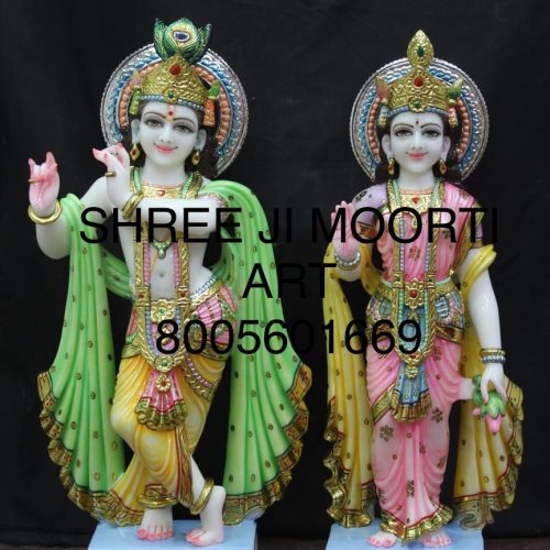 Radha Krishna Marble Statues